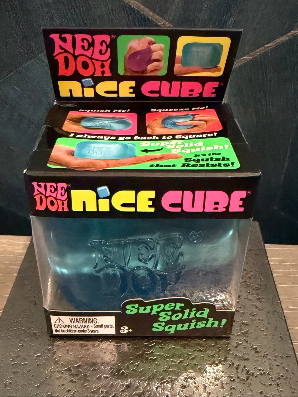 NeeDoh Nice Cube Blue Authentic NIB NWT